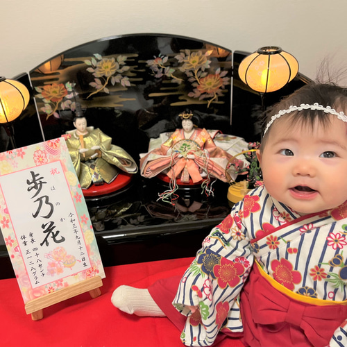令和6年ひな祭り❀名前旗風タペストリー(紙製名前旗)出産祝い 令和6年ひな祭り❀名前旗風タペストリー(紙製名前旗)出産祝い