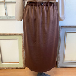 促銷價★成人緊身裙❤️緞面布料緊身裙棕色（尺寸不限M） 第7張的照片