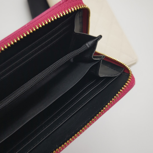 母の日に 人気のキルティング長財布 ピンク 長財布 アトリエローズ