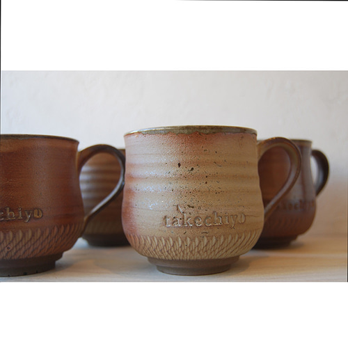 小石原焼コーヒーカップギフトセット【ブラウン(焼き〆)】 マグカップ