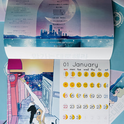 yocomoco.art yoga calendar 2023 `Follow Your Seoul●壁掛けタイプ<横型 4枚目の画像