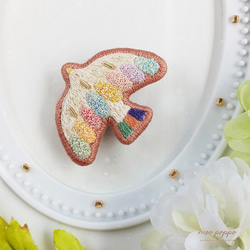 商談中11-6 ハンドメイド ブローチアクセサリー ミナペルホネン生地使用 商談中11-6 ハンドメイド ブローチアクセサリー ミナペルホネン生地使用