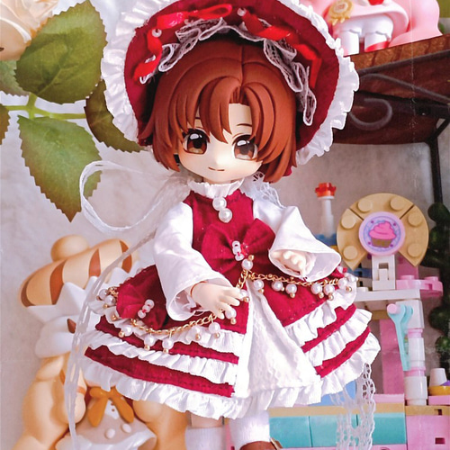 オビツ11 甘いケーキセット 1/12ドール服 ドールウェア 6色 gsc OB11