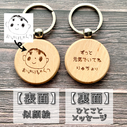 4名さま　2Lサイズ【似顔絵オーダー】キーホルダー 楽天市場】L 手描き 似顔絵入り 木製キーホルダー(木製 キーホルダー
