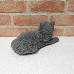 羊毛フェルト　「シャリュトリューの子猫」オブジェ 2枚目の画像