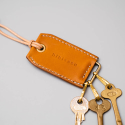 TAG KEY HOLDER_キャメル 8枚目の画像