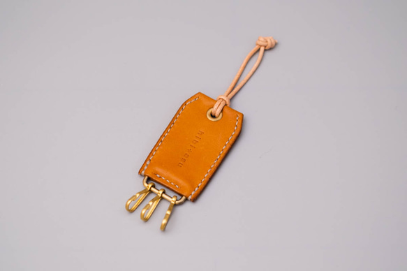 TAG KEY HOLDER_キャメル 3枚目の画像