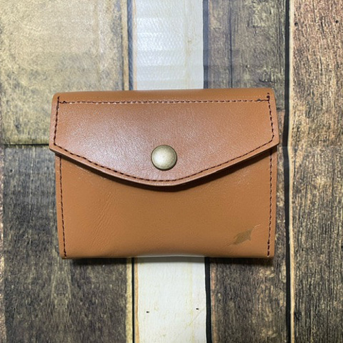 姫路レザー】財布 キャメル カード入れ ホック 革 本革 その他