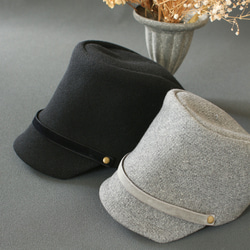 ◇免運費◇ 羊毛帽女式【黑色】冬帽 第8張的照片