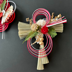 早割】数量限定 お正月飾り 南天 赤 しめ飾り 2026 しめ縄