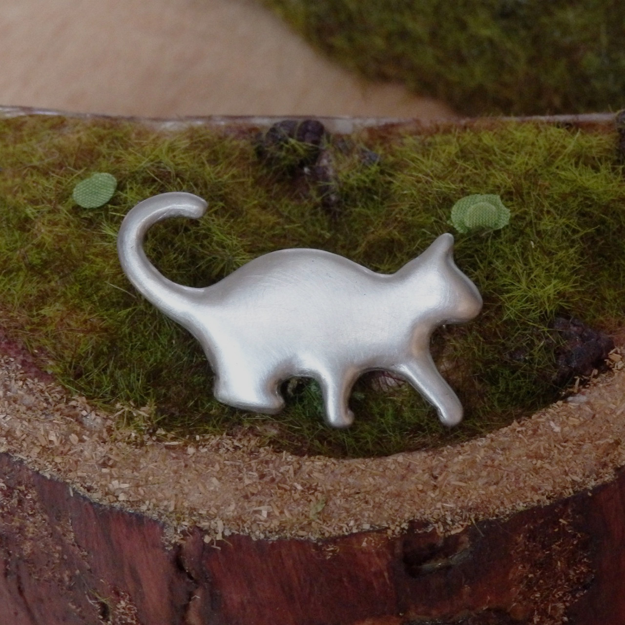 猫ブローチ♪silver925  猫の日2026