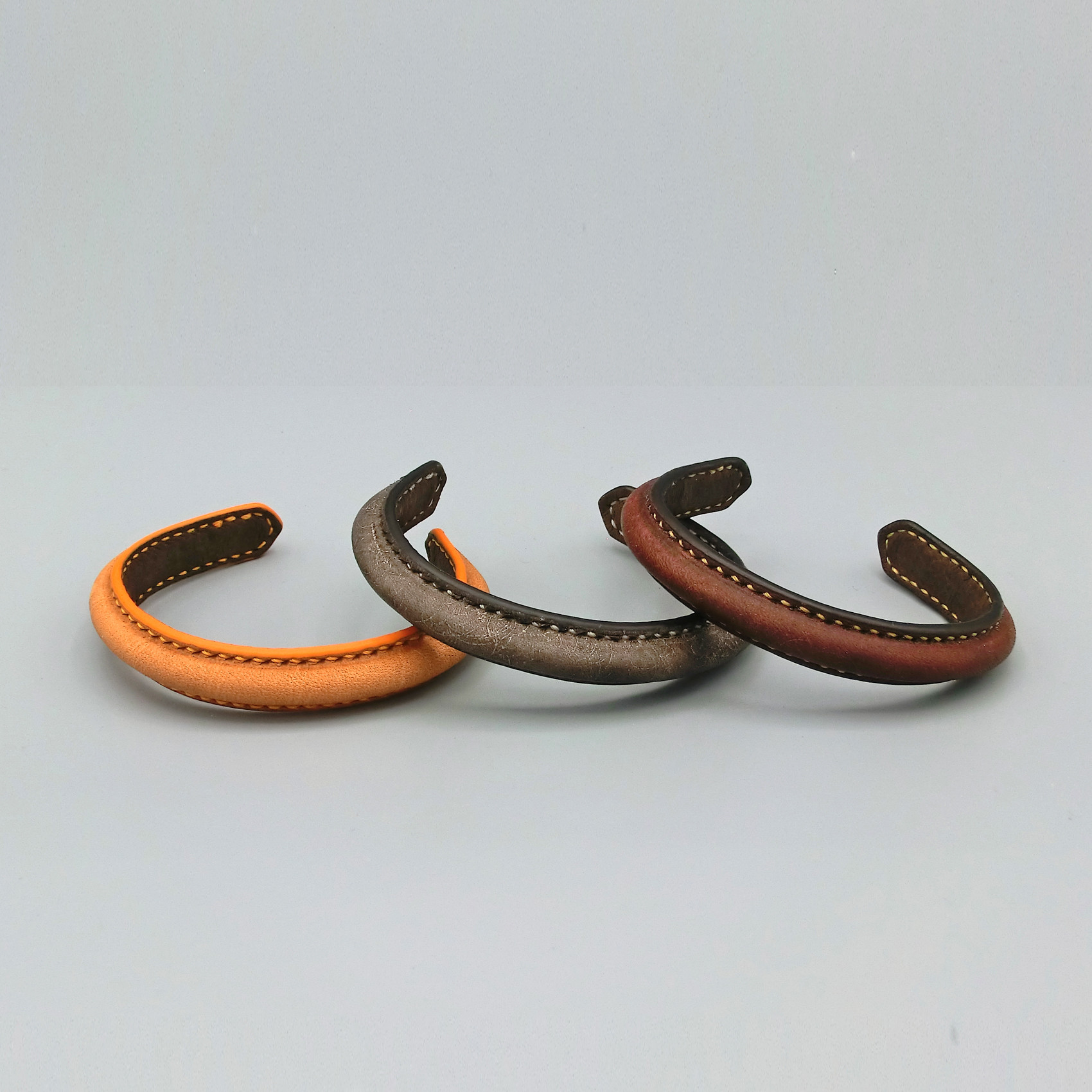 バングル　ナロー　イタリアンレザー