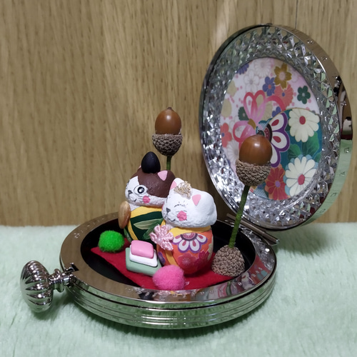 どんぐりニャンコのお雛様 雛祭り 雛人形 雛飾り 初節句 その他置物