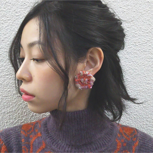 【●earring】GRAY/M 3枚目の画像