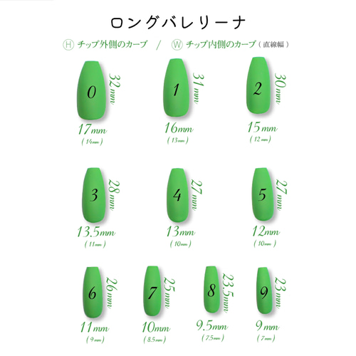 チップサイズ表 ネイルチップサイズ表の見方を解説！ぴったりな大きさを見つけよう！