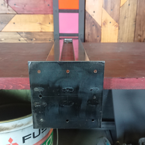 マットホワイトでアイアンな極細鉄脚♪ 20×120×650mm □型 4脚ver  