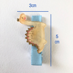 ヘアクリップ s ダイナソー 6枚目の画像