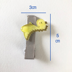 ヘアクリップ s ダイナソー 6枚目の画像
