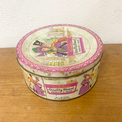 アンティークtin缶 wa-can-748-14 ティン缶 缶 小物入れ イギリス 英国  アンティーク雑貨 インテリア 4枚目の画像