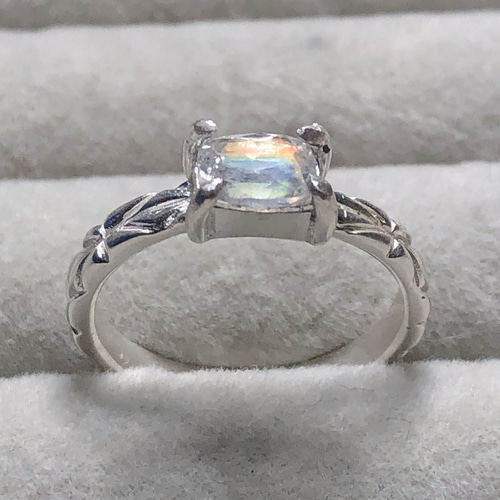 希少 アンデシンラブラドライト × グレートブリテンリング 指輪