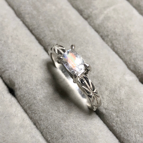 希少 アンデシンラブラドライト × グレートブリテンリング 指輪