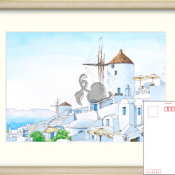 フランス モンサンミッシェル 透明水彩原画 絵画 浜野 和孝 通販