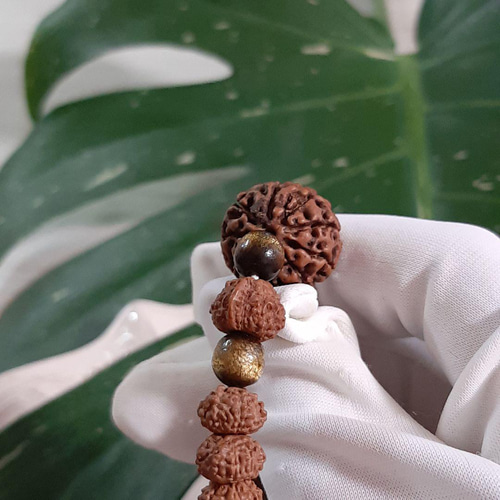 ルドラクシャブレスレット 0〜10ムキ&ガネーシャ ルドラクシャ