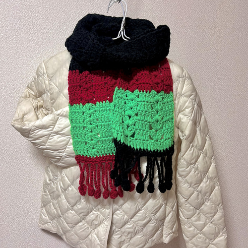 1点もの】マフラー 手編み ニット マフラー あみあみグランマ 通販