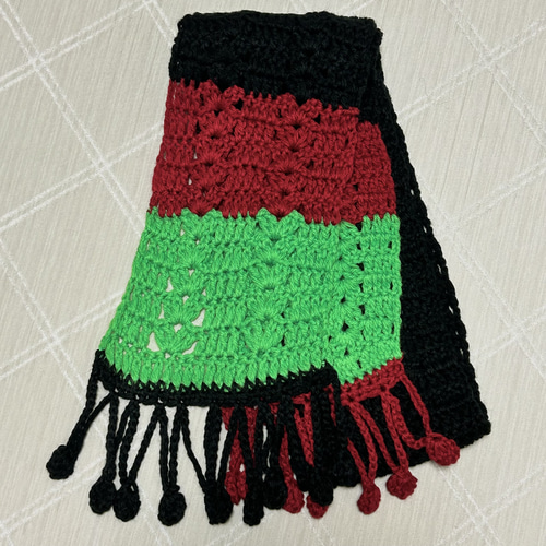 1点もの】マフラー 手編み ニット マフラー あみあみグランマ 通販