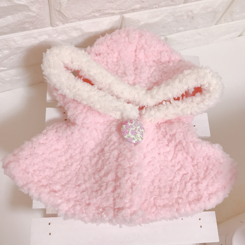 ぬいぐるみ着せ替えコスチューム ☆送料無料☆【きつねのぬいぐるみSサイズ】☆もふもふポンチョ