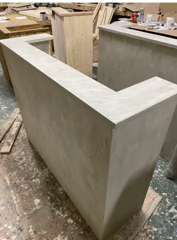 レジカウンター　受付カウンター #カウンター#レジ#受付#美容#美容室#ネイル#ネイルサロン#オーダー#手作り#ヨガ#レジ台#什器#家具#テーブル#机#マツエク#レジ