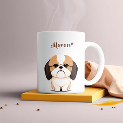 【 シーズー 2023新デザイン！】  マグカップ　お家用　プレゼント　犬　うちの子　犬グッズ　ギフト 2枚目の画像