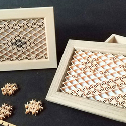 再販】 木製 フォトフレーム (L判) 写真立て 【全面組子】 フォト