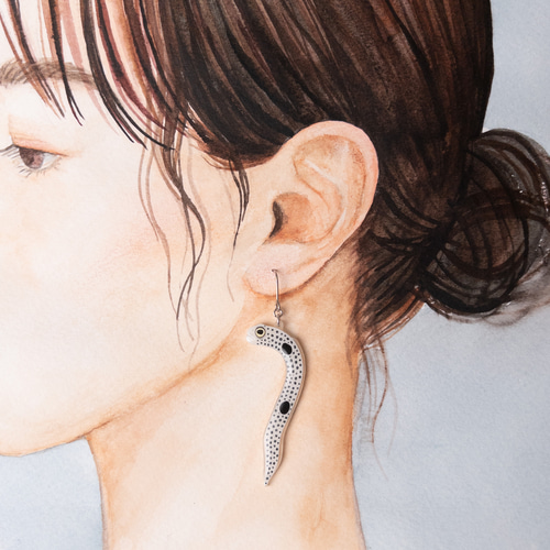 チンアナゴ&ニシキアナゴ＊ピアス/イヤリング ピアス（フック