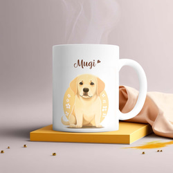 【 ラブラドールレトリバー 2023新デザイン！】  マグカップ　お家用　プレゼント　犬　うちの子　犬グッズ　ギフト 2枚目の画像