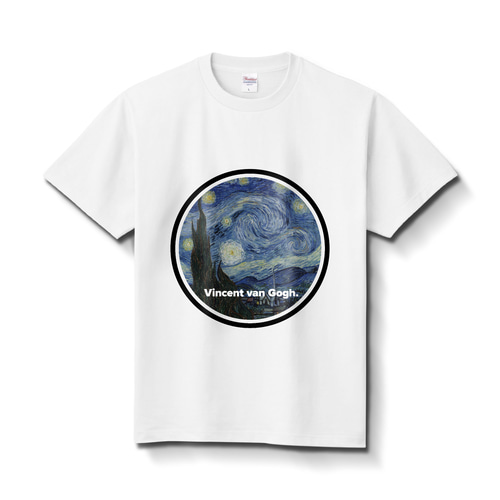 フィンセント ファン ゴッホ 星月夜】Tシャツ 名画 絵画 プレゼント 