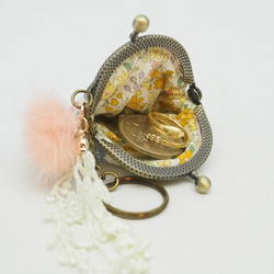 “Schnauzer Beads Embroidery / Clasp 5cm” Clasp Bag Charm 第4張的照片