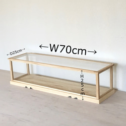 ケン様専用 横長ガラスケース 2台 1枚目の画像