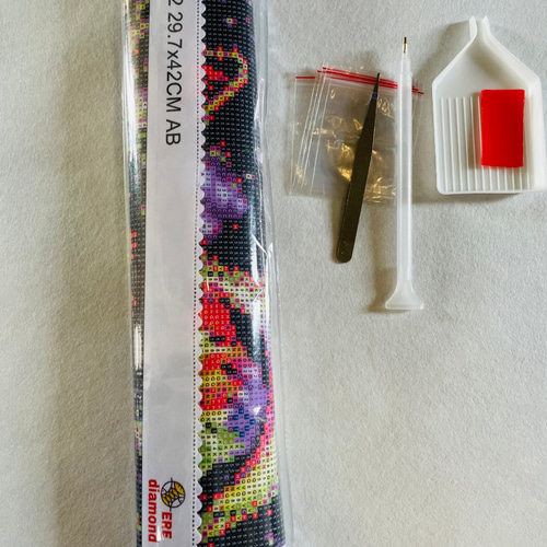 取り寄せ商品 ダイヤモンドアートキット 気球 四角ビーズ/丸い