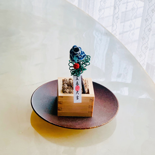 水引で作った【柊鰯】枡入り節分飾り その他インテリア雑貨 tomoemon