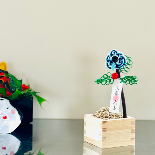 水引で作った【柊鰯】枡入り節分飾り その他インテリア雑貨 tomoemon