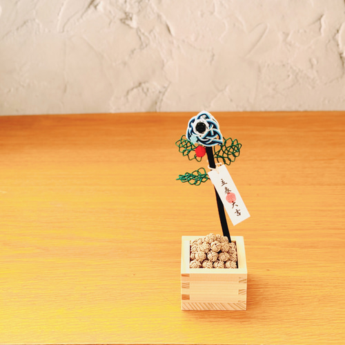 水引で作った【柊鰯】枡入り節分飾り その他インテリア雑貨 tomoemon