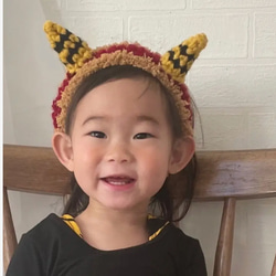 節分 おにさん ヘアバンド 鬼 おにおに 帽子(ベビー・キッズ