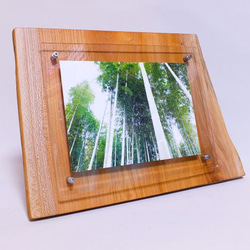 天然木花台・飾り台 KD-19 エンジュ斜め輪切り その他インテリア雑貨