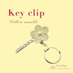 marble flower key clip*⑅୨୧* 6枚目の画像