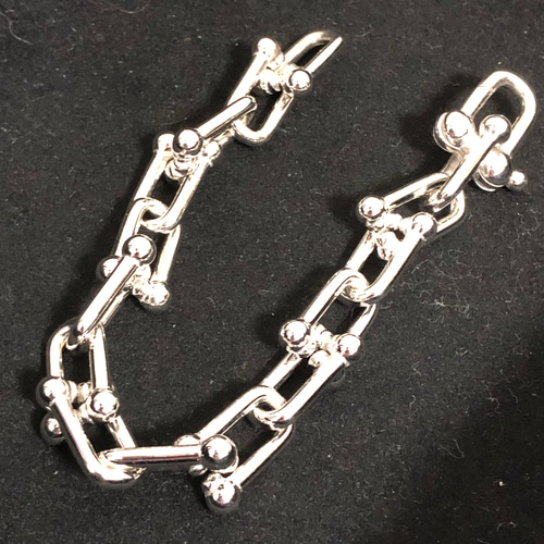 SILVER925 HARD WARE BRACELET/シルバー/ブレスレット ハードウェアブレスレット☆シルバー925☆1コマ21mm☆全長23cm