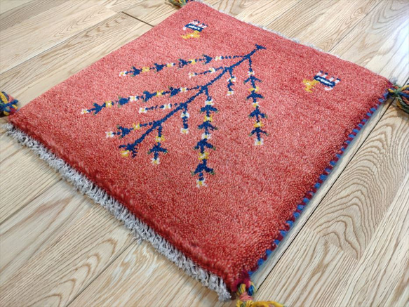 特價 33% OFF] 波斯 Gabbeh 迷你墊 40x40.5m 粉紅色生命之樹 Gabbeh Gabbeh 第5張的照片