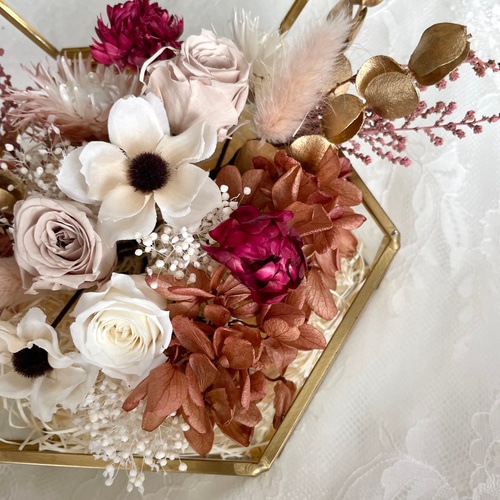 ドライフラワーヘアパーツ】23本セット ヘッドドレス（ウェディング