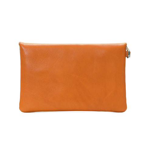 BEYOND オレンジ 本革BAG 本革 セカンドバッグ・クラッチバッグ 母子手帳ケース クラッチ