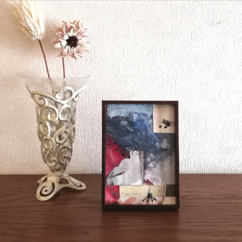 水彩画原画額絵》コラージュ・インテリア 絵画 Matiere 通販 15241706